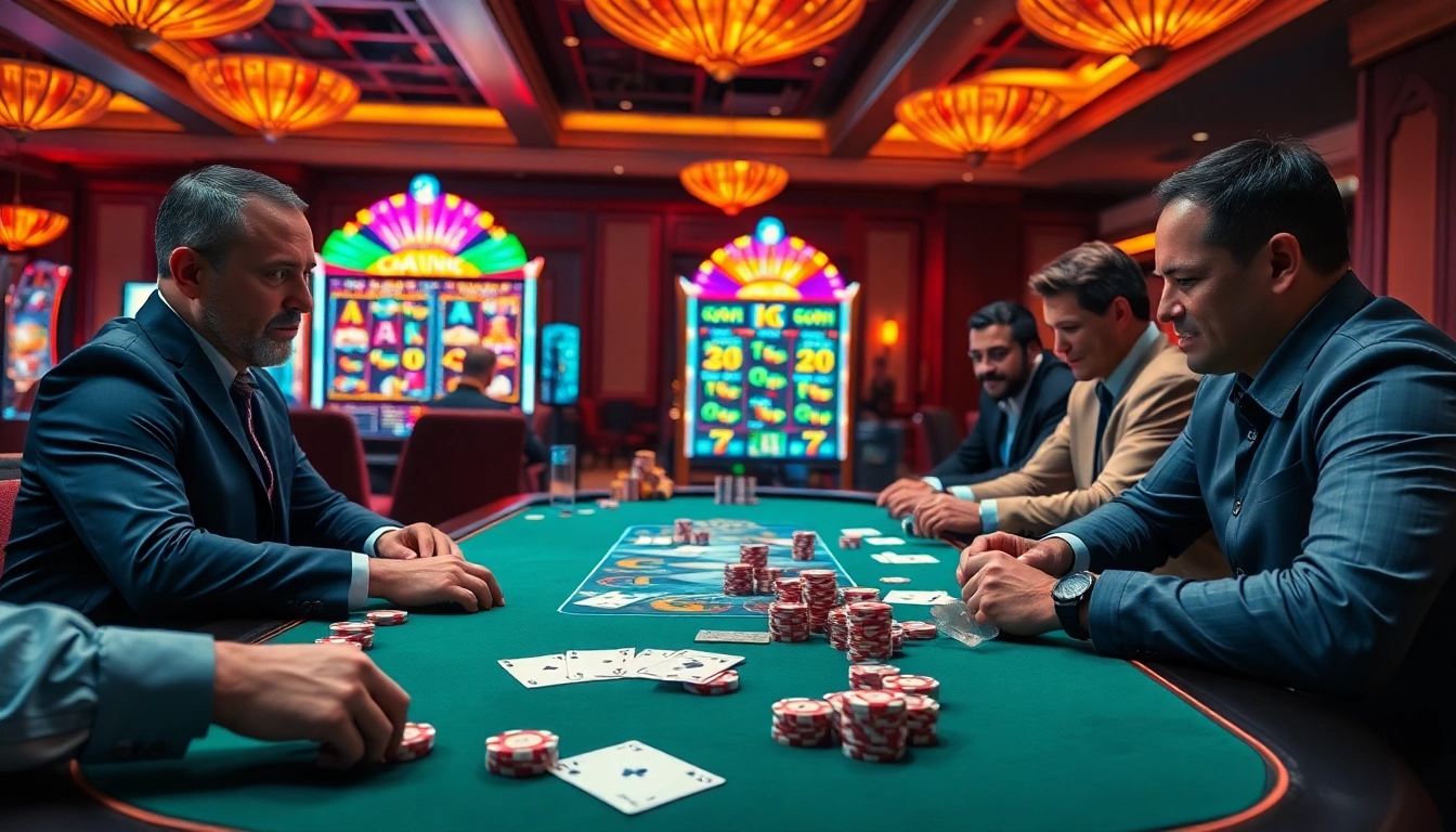 Betting excitement at 6slots8 com with vibrant casino elements and thrilling players.