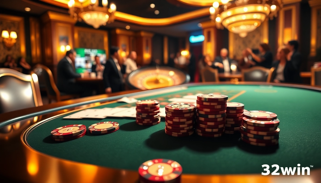 Play high-stakes poker at 32win's luxurious casino tables, where excitement meets elegance.
