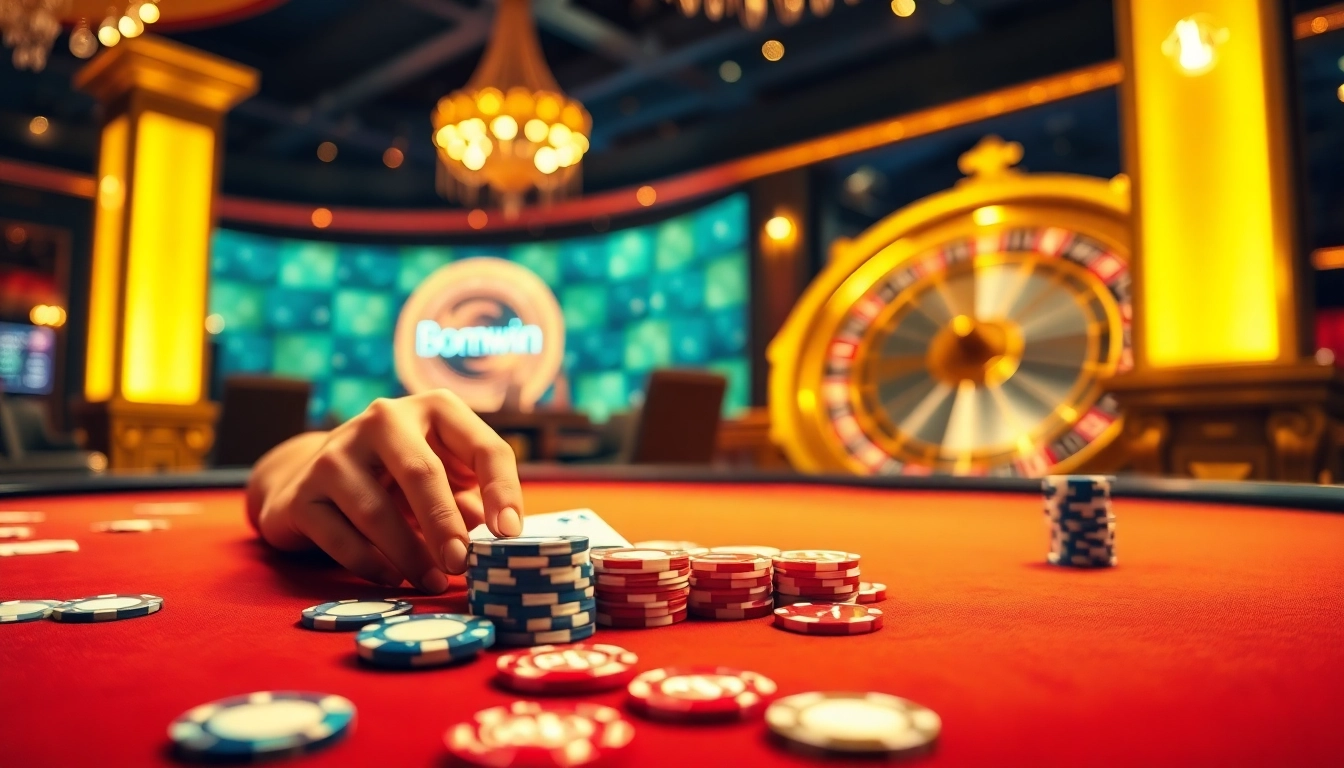 Experience the thrill of winning with Bomwin's exciting online gambling atmosphere.