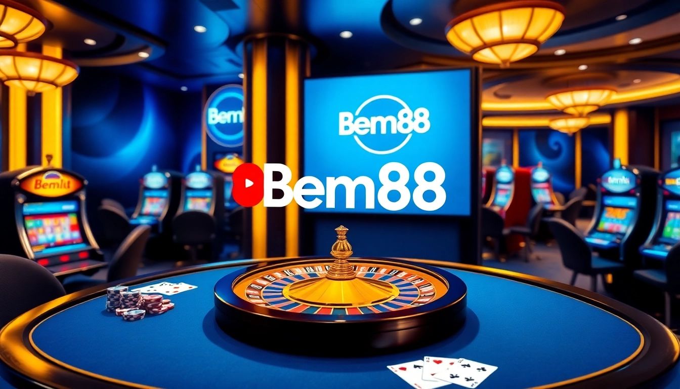 Experience thrilling games at Bem88 with vibrant casino tables and advanced gambling interfaces.