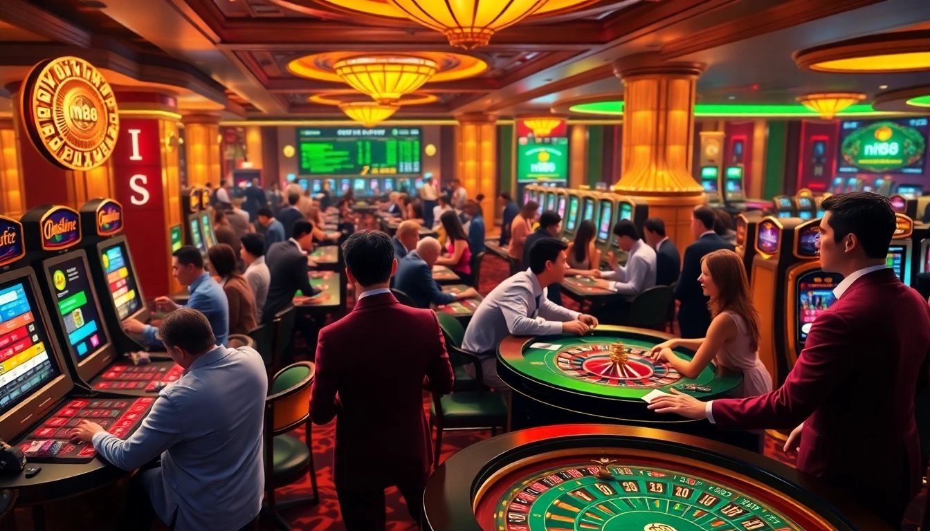Experience the excitement of gambling at a luxurious casino with nh88 betting options.