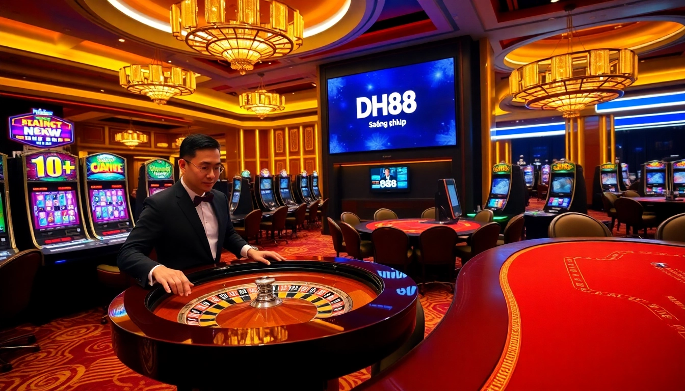 Place your bets and enjoy DH88 Đăng nhập in a vibrant casino atmosphere filled with excitement.